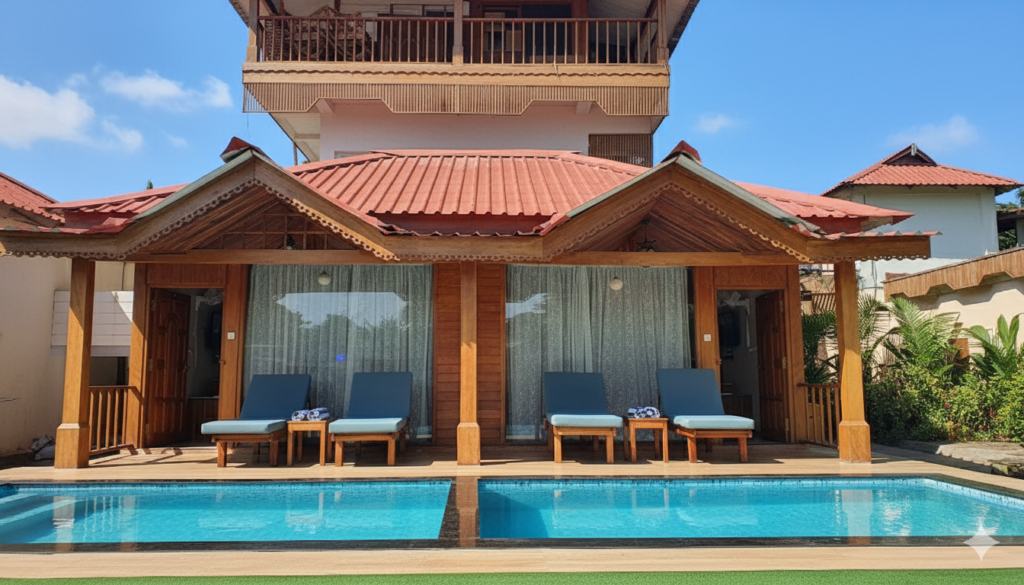 Private pool villa in havelock island