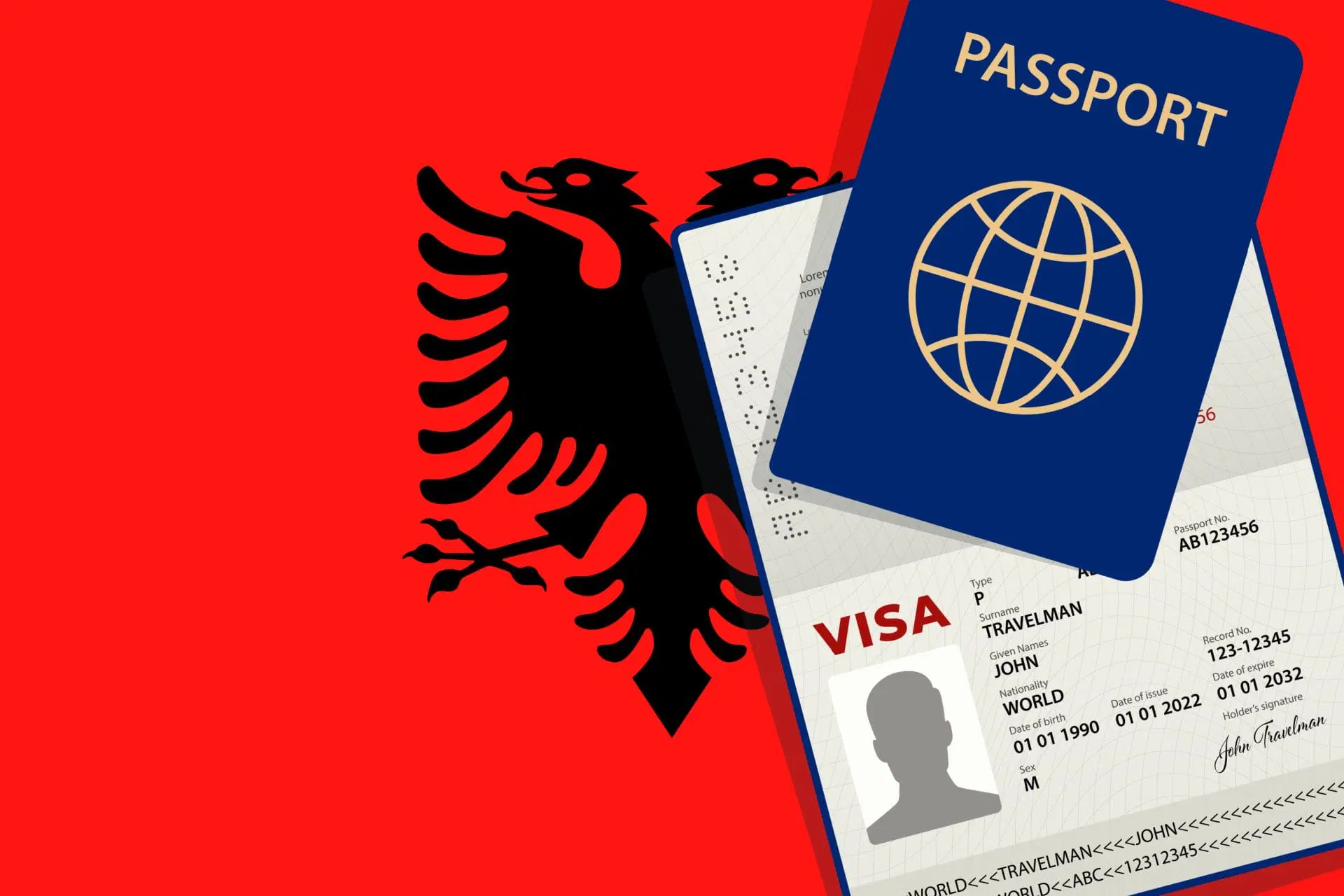 Visa From Albania And Mexico