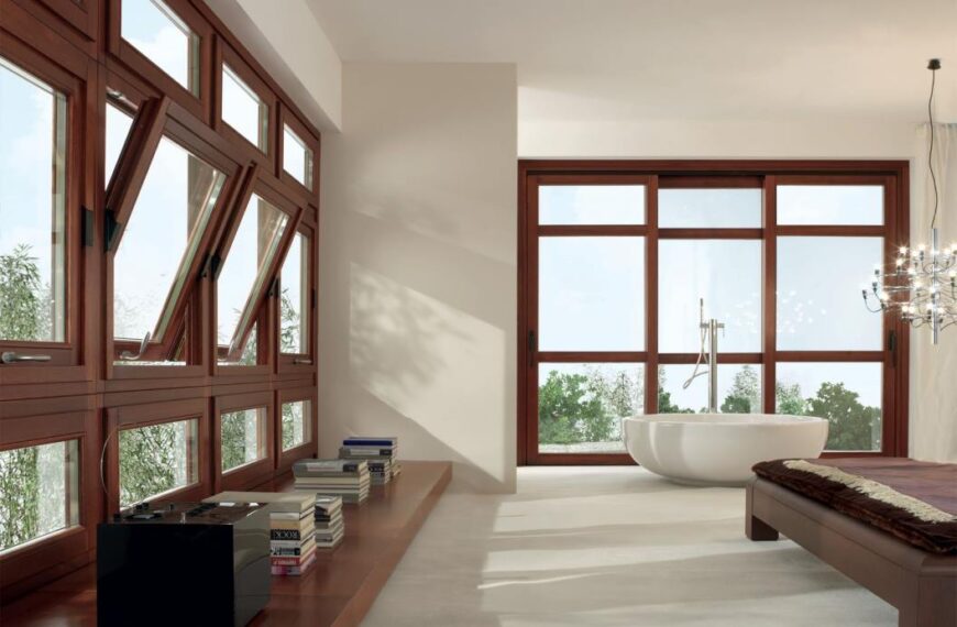 Timber Pivot Window