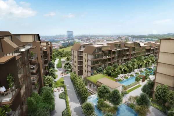 Comparing Floor Plans During a One Chuan Grove Showflat Visit