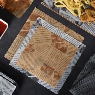 Standard Custom Greaseproof Paper Wraps for Daily Food Service